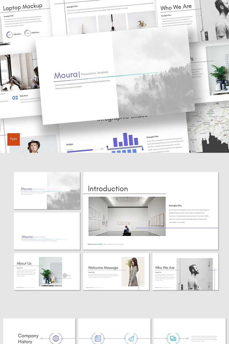 Moura PowerPoint template