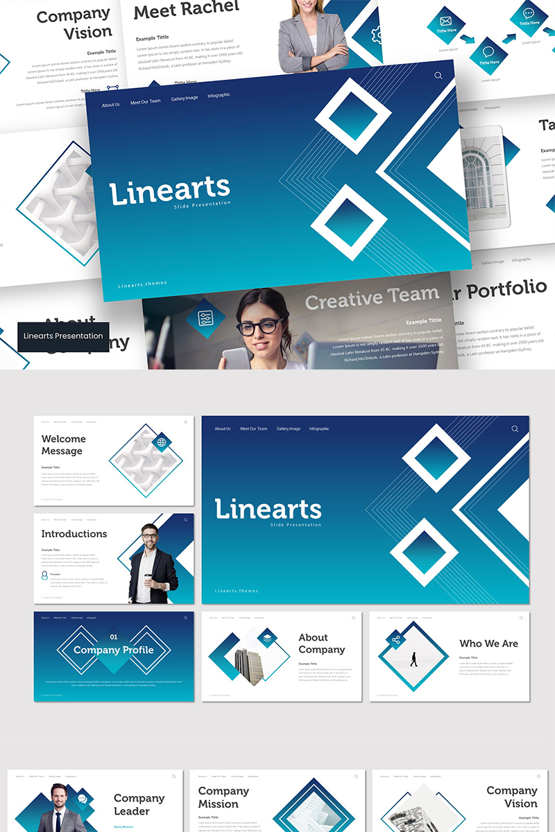 Linearts PowerPoint template