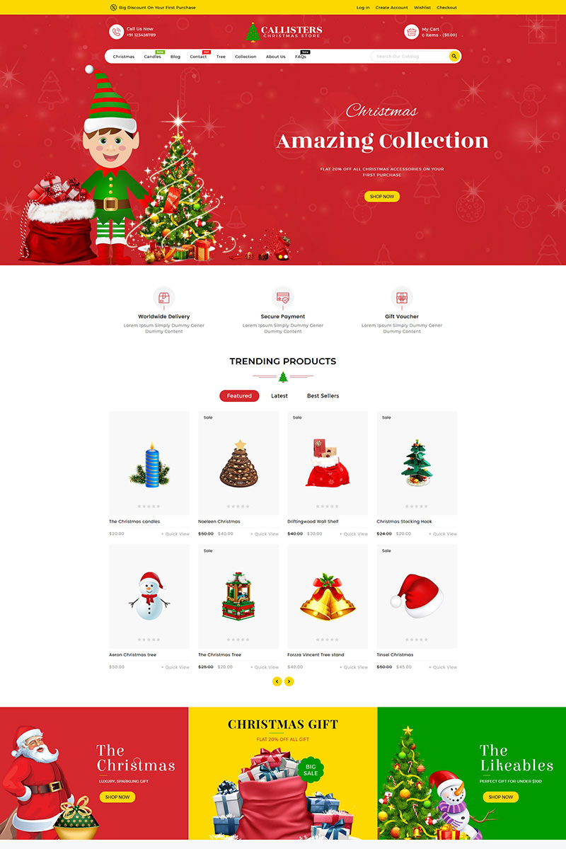 Callisters Gift Store Shopify Theme