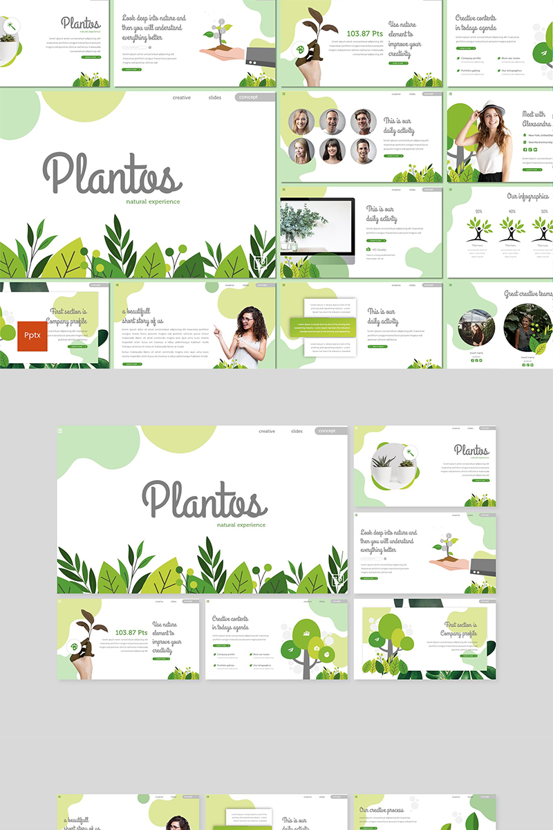 Plantos PowerPoint template