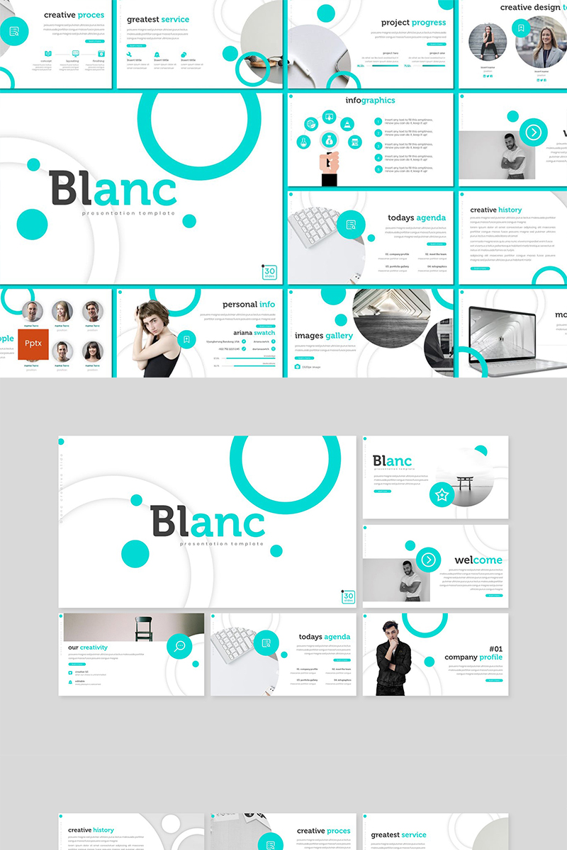 Blanc PowerPoint template