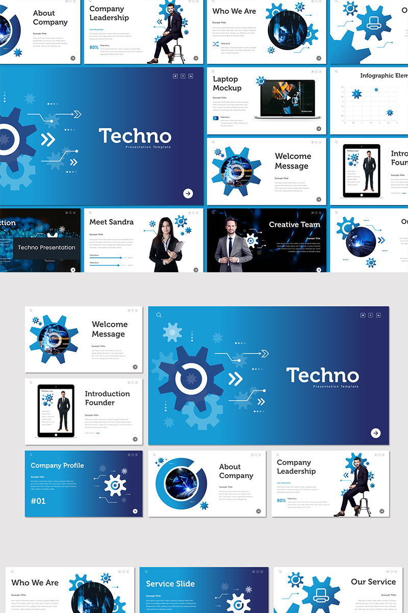 Techno PowerPoint template