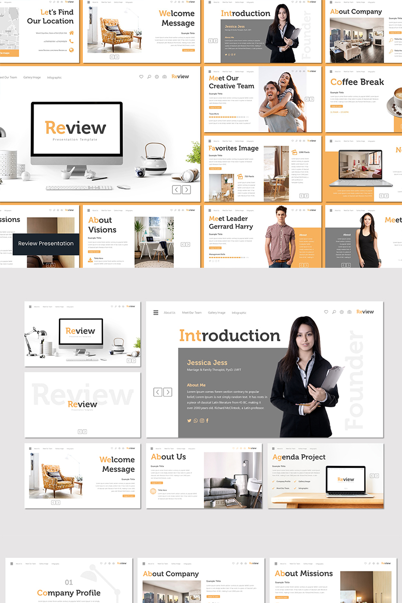 Review PowerPoint template