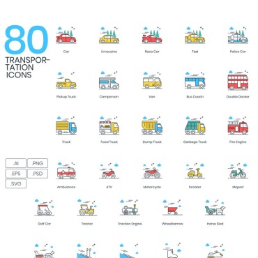 Food Truck Icon Sets 89745