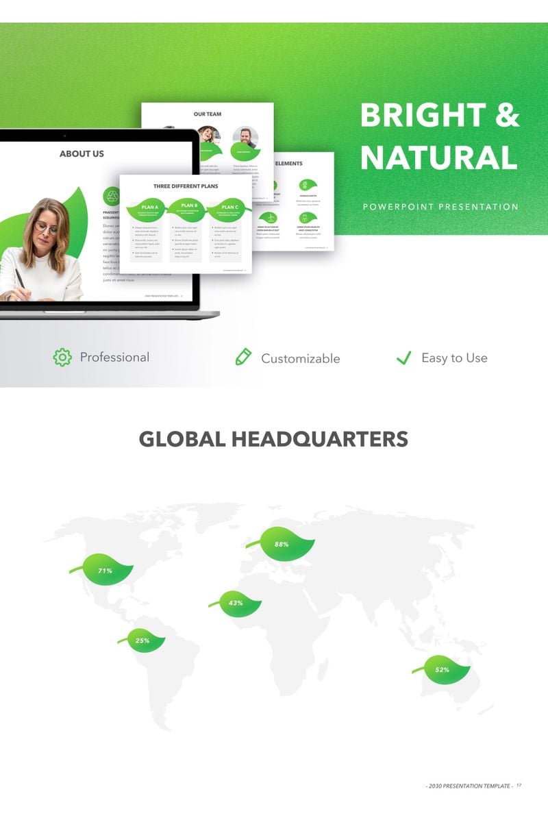 Bright & Natural PowerPoint template