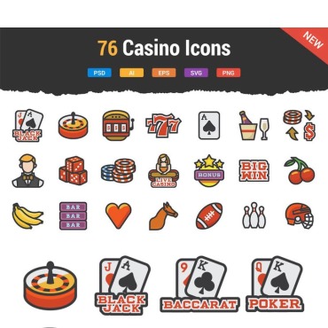 Gambling Game Icon Sets 89859