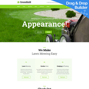 Watering Growth Moto CMS 3 Templates 89933