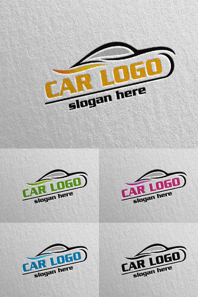 Car 5 Logo Template