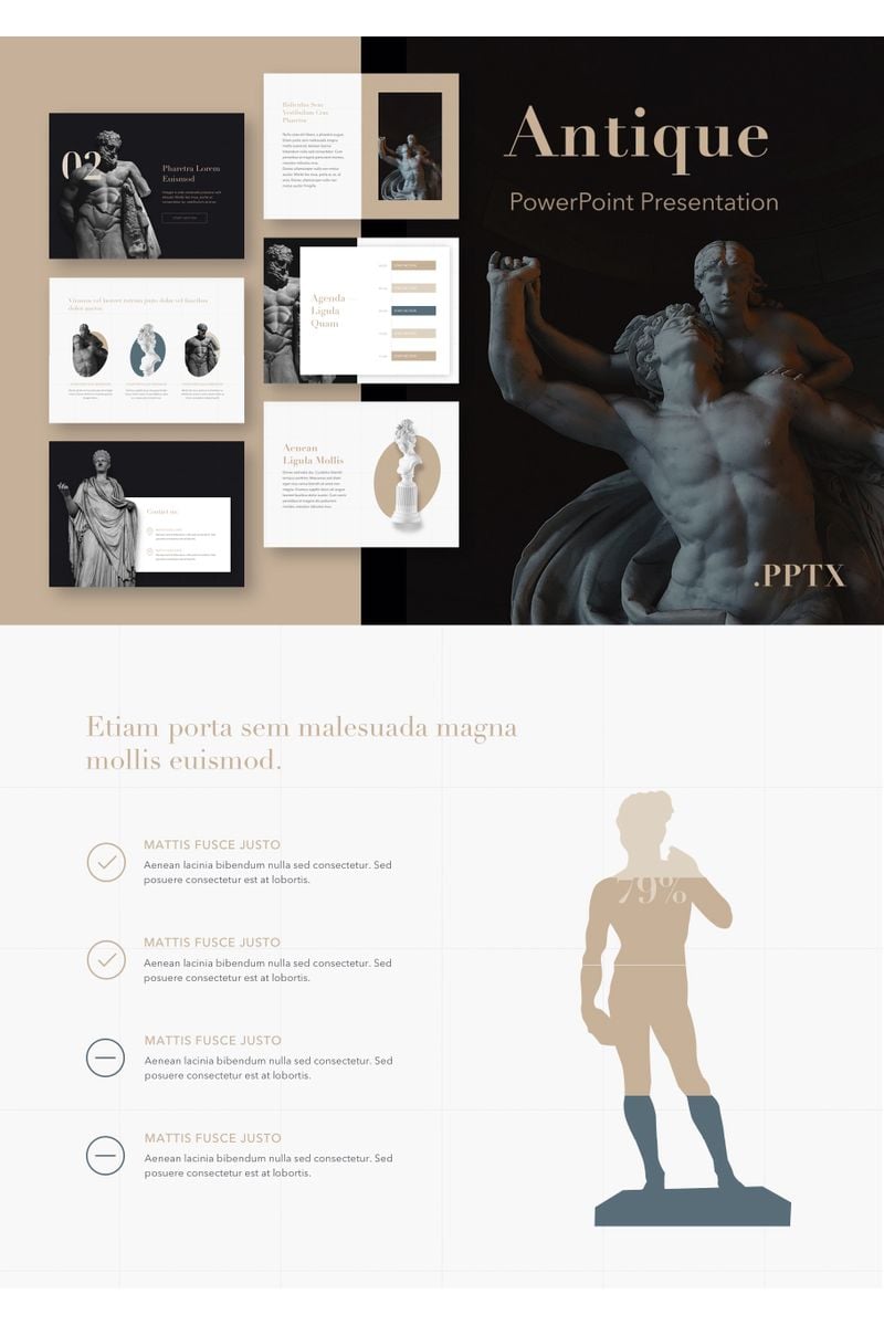 Antique PowerPoint template