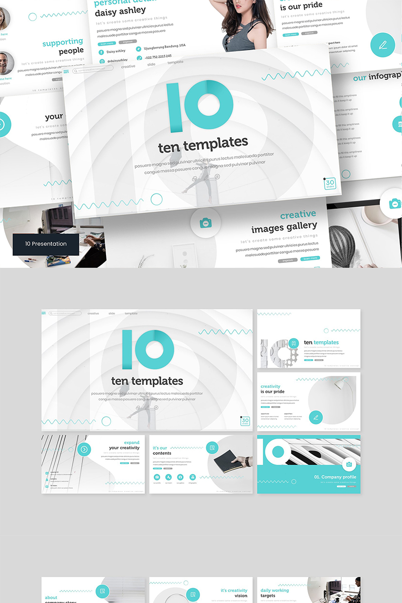 Ten PowerPoint template