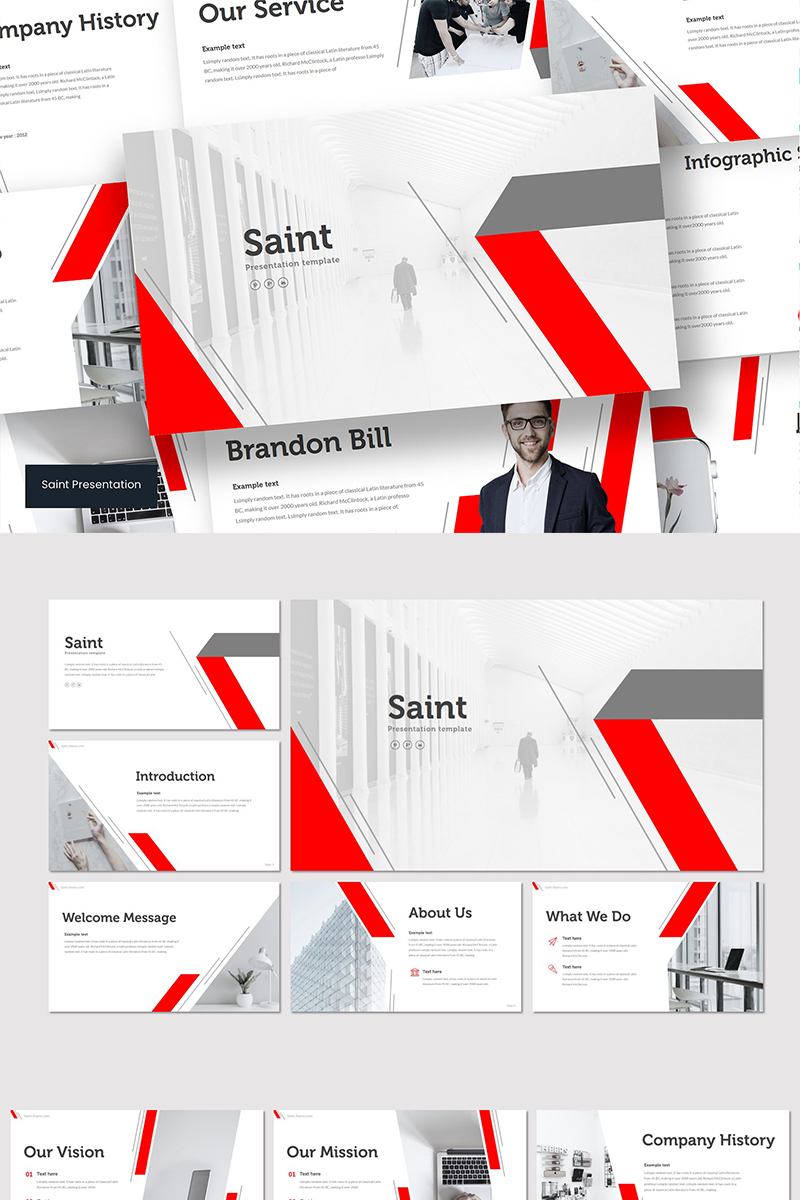 SAINT PowerPoint template