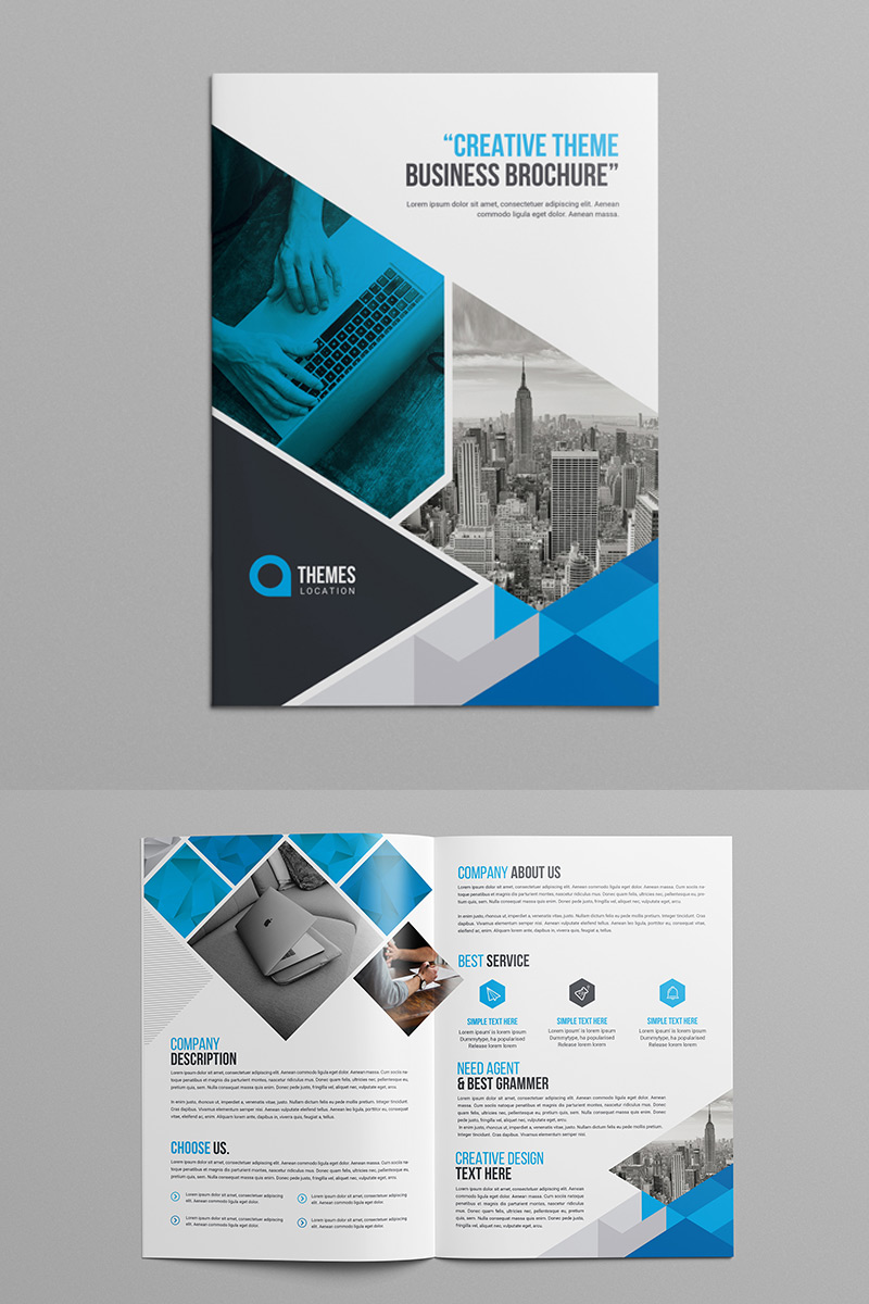 Business Bi-Fold Brochure - Corporate Identity Template