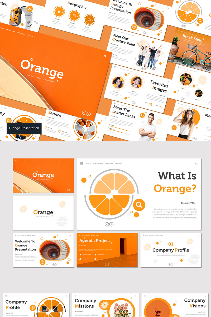 Orange Google Slides