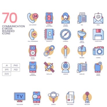 Media Music Icon Sets 90012