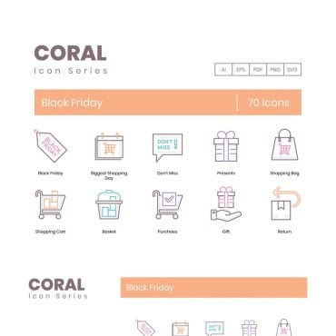 Friday Shopping Icon Sets 90022