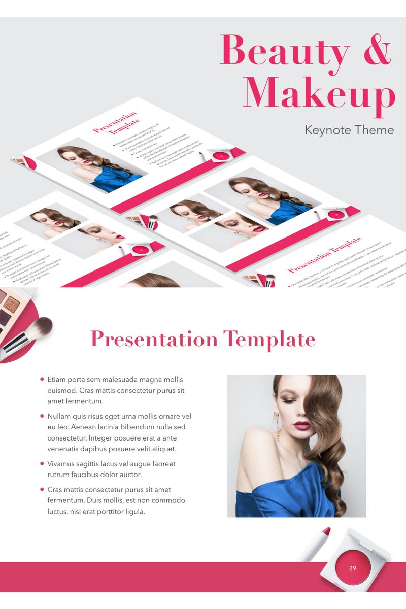 Beauty & Makeup - Keynote template