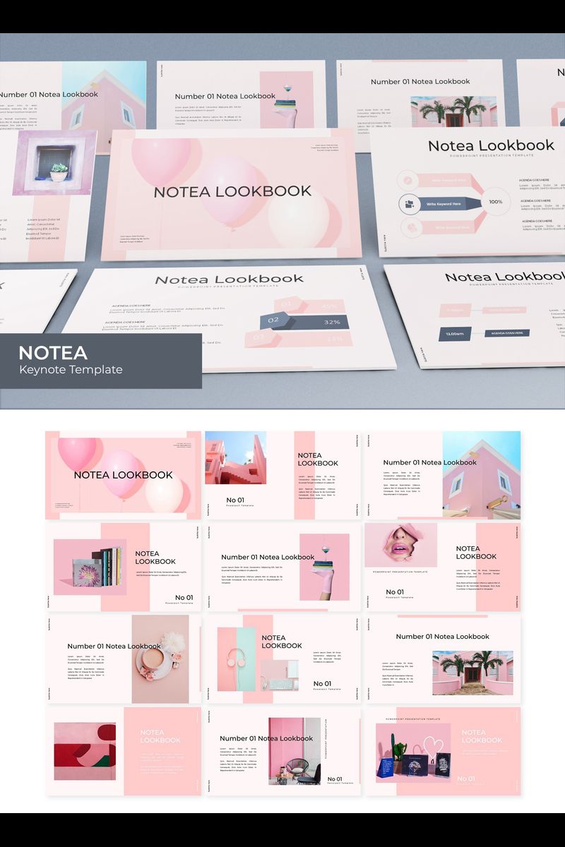 Notea - Keynote template