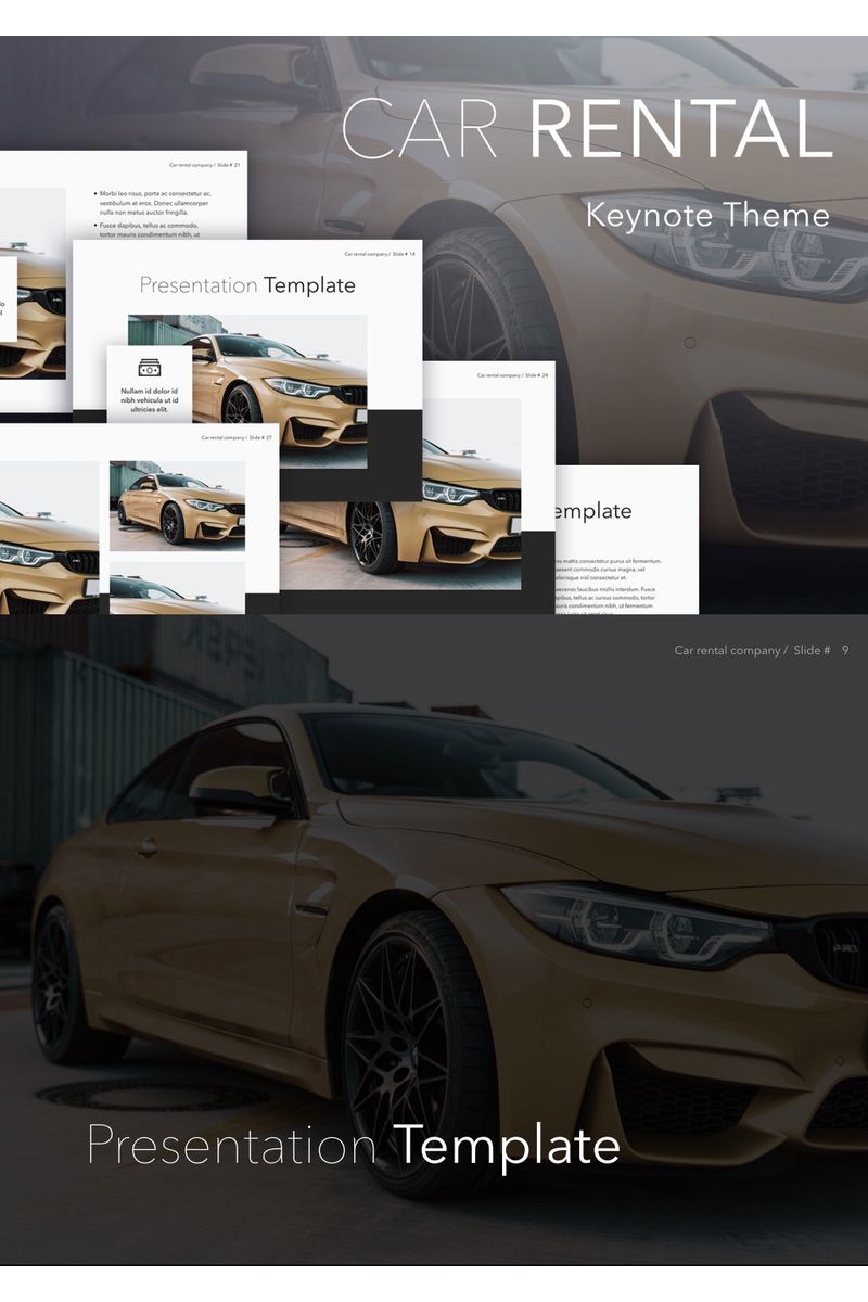 Car Rental - Keynote template