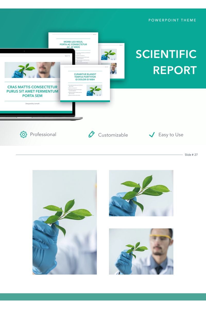 Scientific Report PowerPoint template