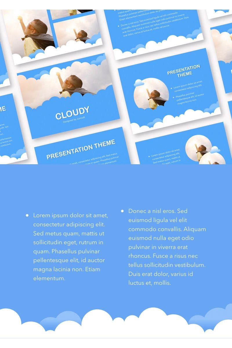 Cloudy PowerPoint template