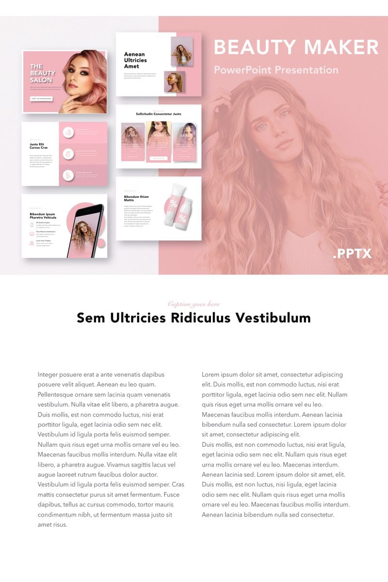 Beauty Maker PowerPoint template