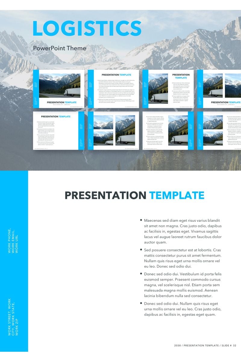 Logistics PowerPoint template