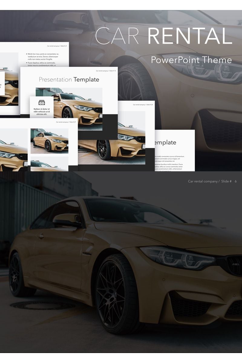 Car Rental PowerPoint template