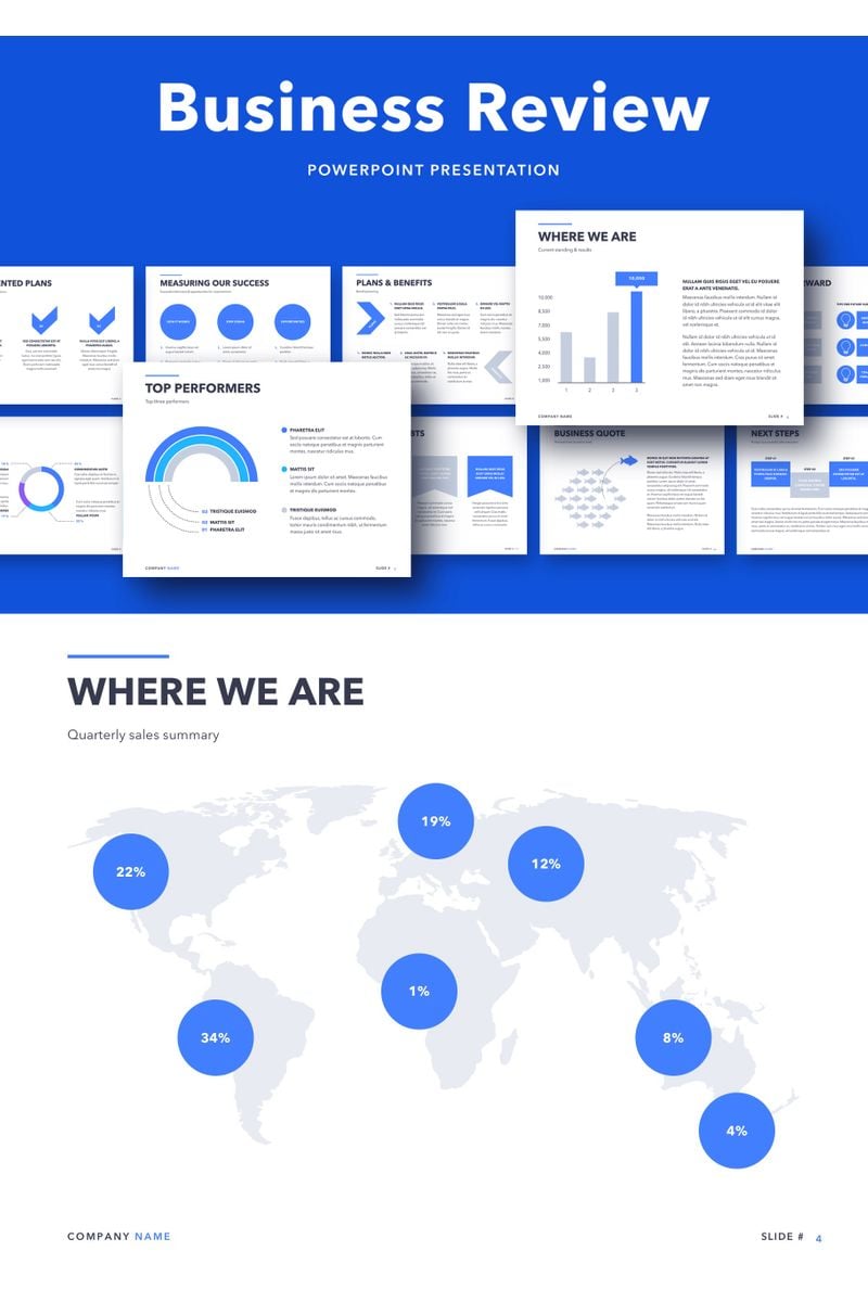 Business Review PowerPoint template