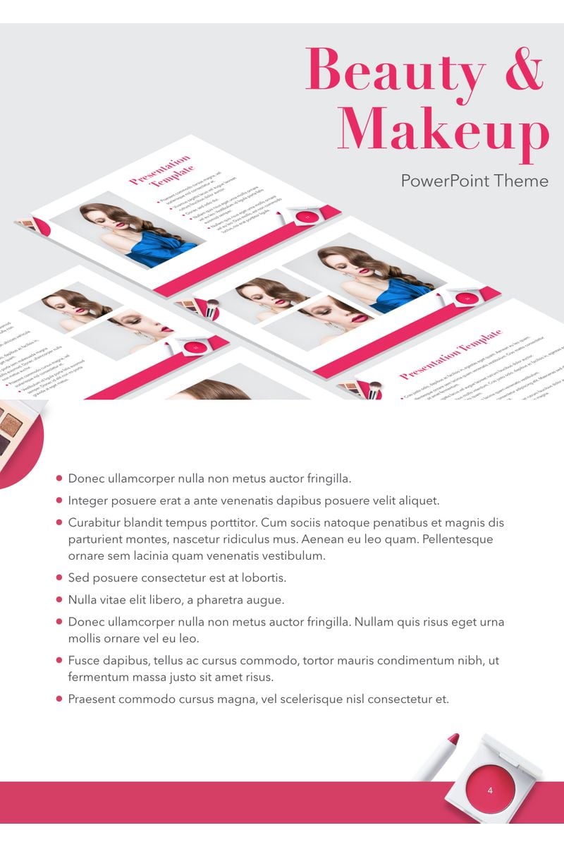 Beauty & Makeup PowerPoint template