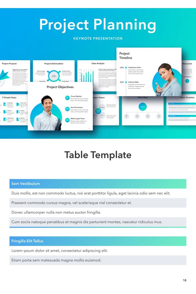 Project Planning - Keynote template