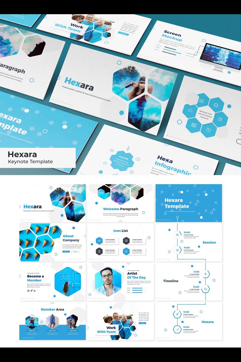 Hexara - Keynote template