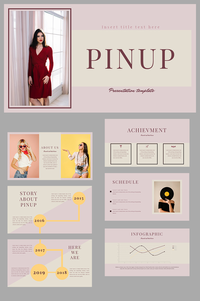 Pinup PowerPoint template