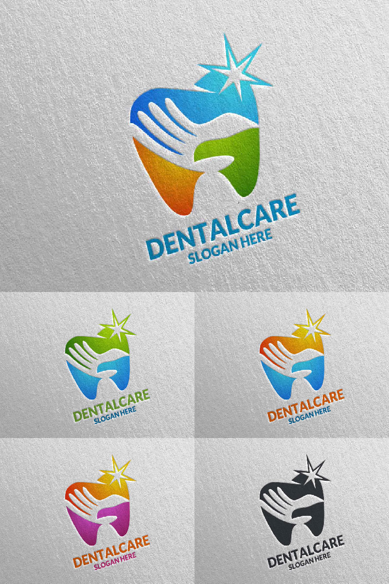 Dental, Dentist stomatology Design 9 Logo Template