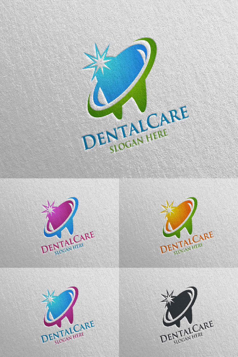 Dental, Dentist stomatology Design 8 Logo Template
