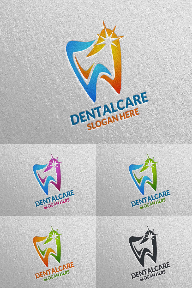 Dental, Dentist stomatology Design 7 Logo Template