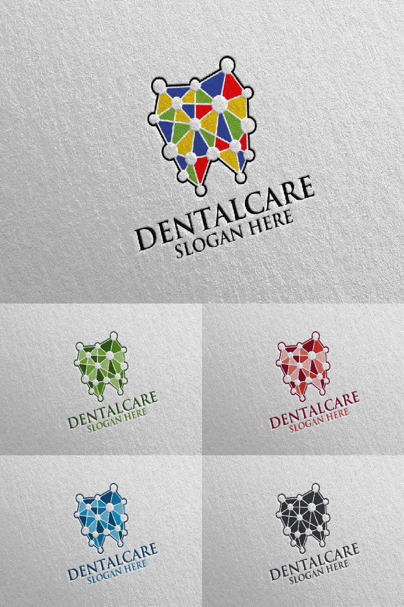 Dental, Dentist stomatology Design 2 Logo Template