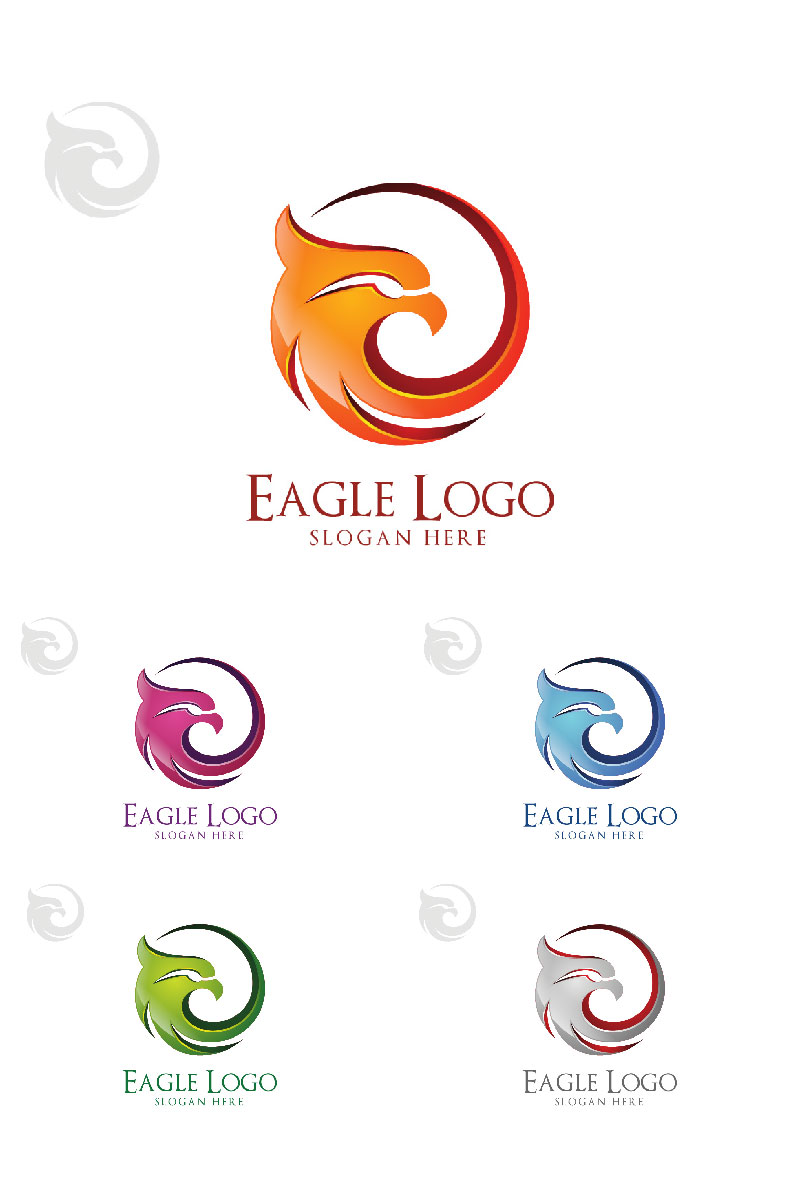 Eagle fly, with Falcon or Hawk concept 1 Logo Template
