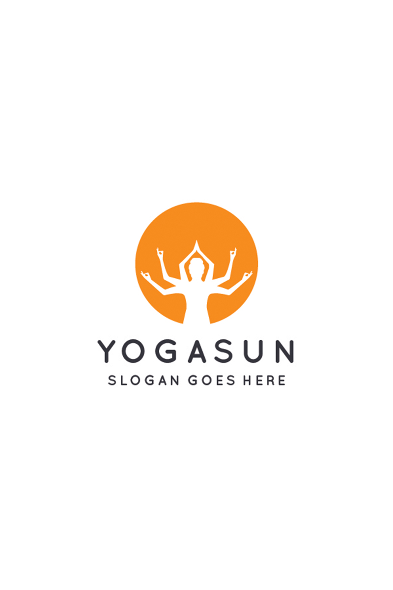 Yoga Sun Logo Template