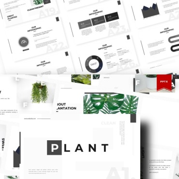 Green Leaf PowerPoint Templates 90539