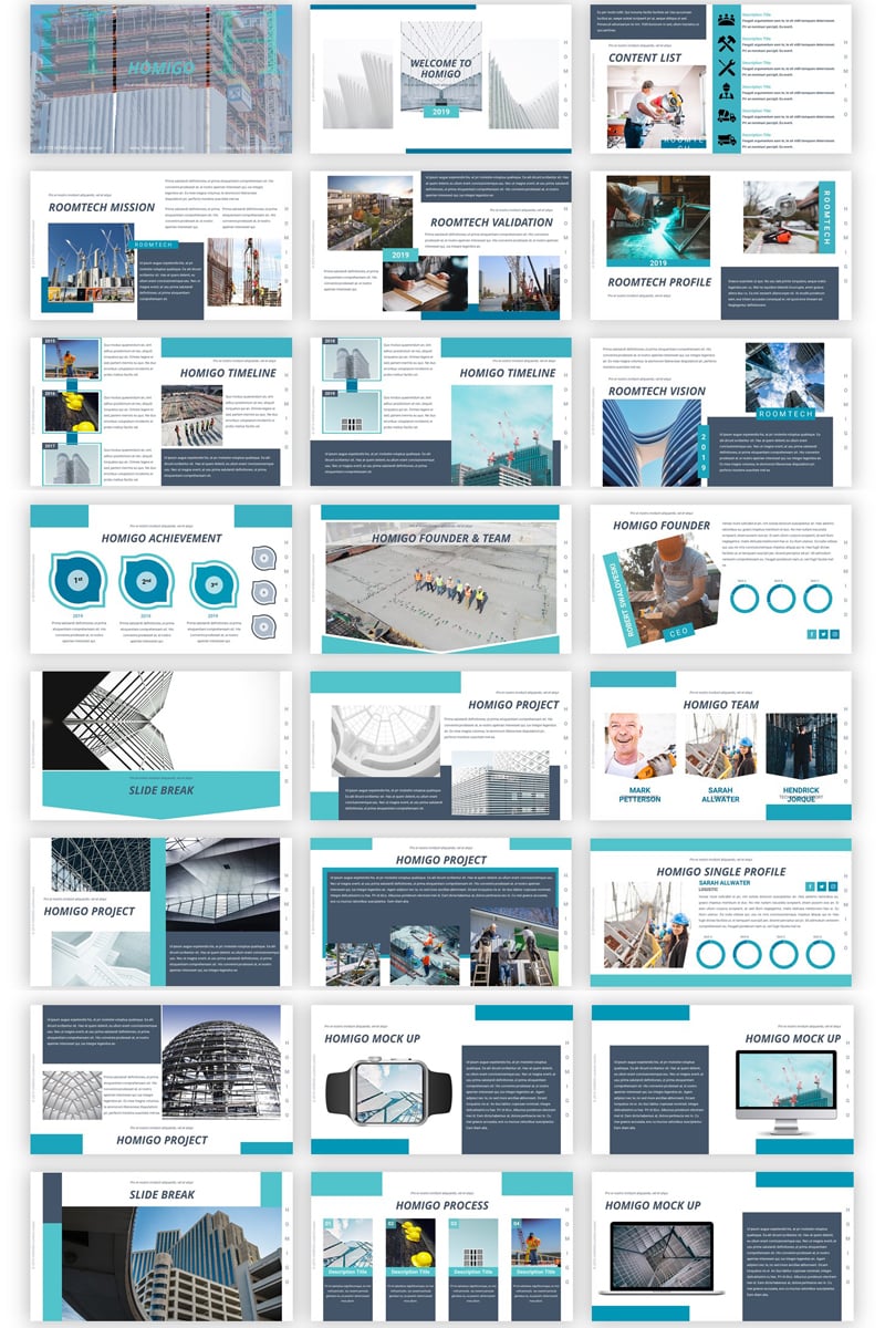 Homigo - Creative Building PowerPoint template