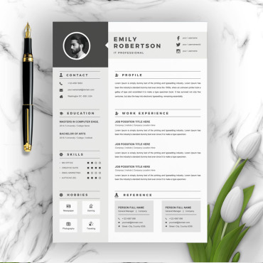2 Page Resume Templates 90608