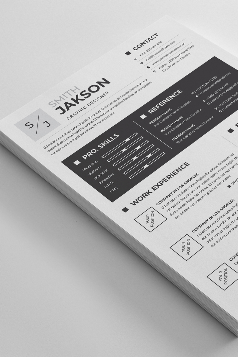 Smith Jakson Word Resume Template