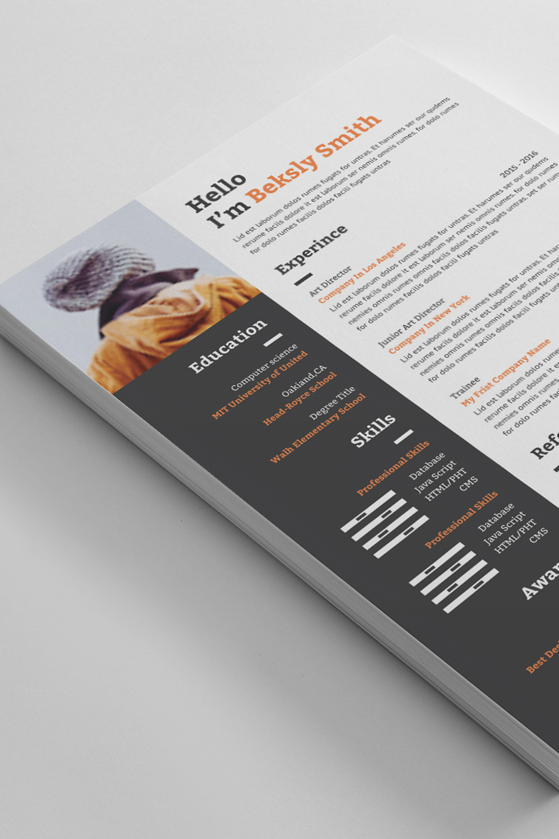 Beksly Smith Word Resume Template