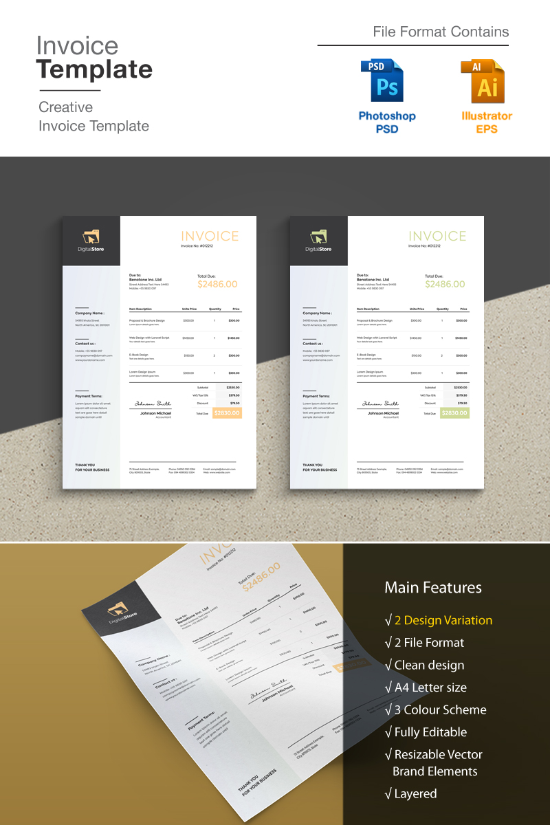 Creative Invoice - Corporate Identity Template