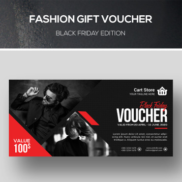 Coupon Template Corporate Identity 90920