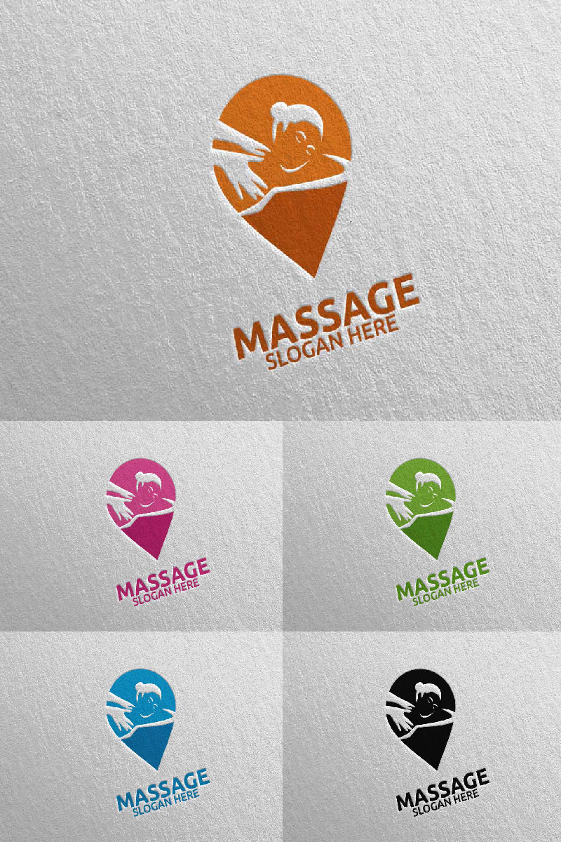 Massage Design  10 Logo Template