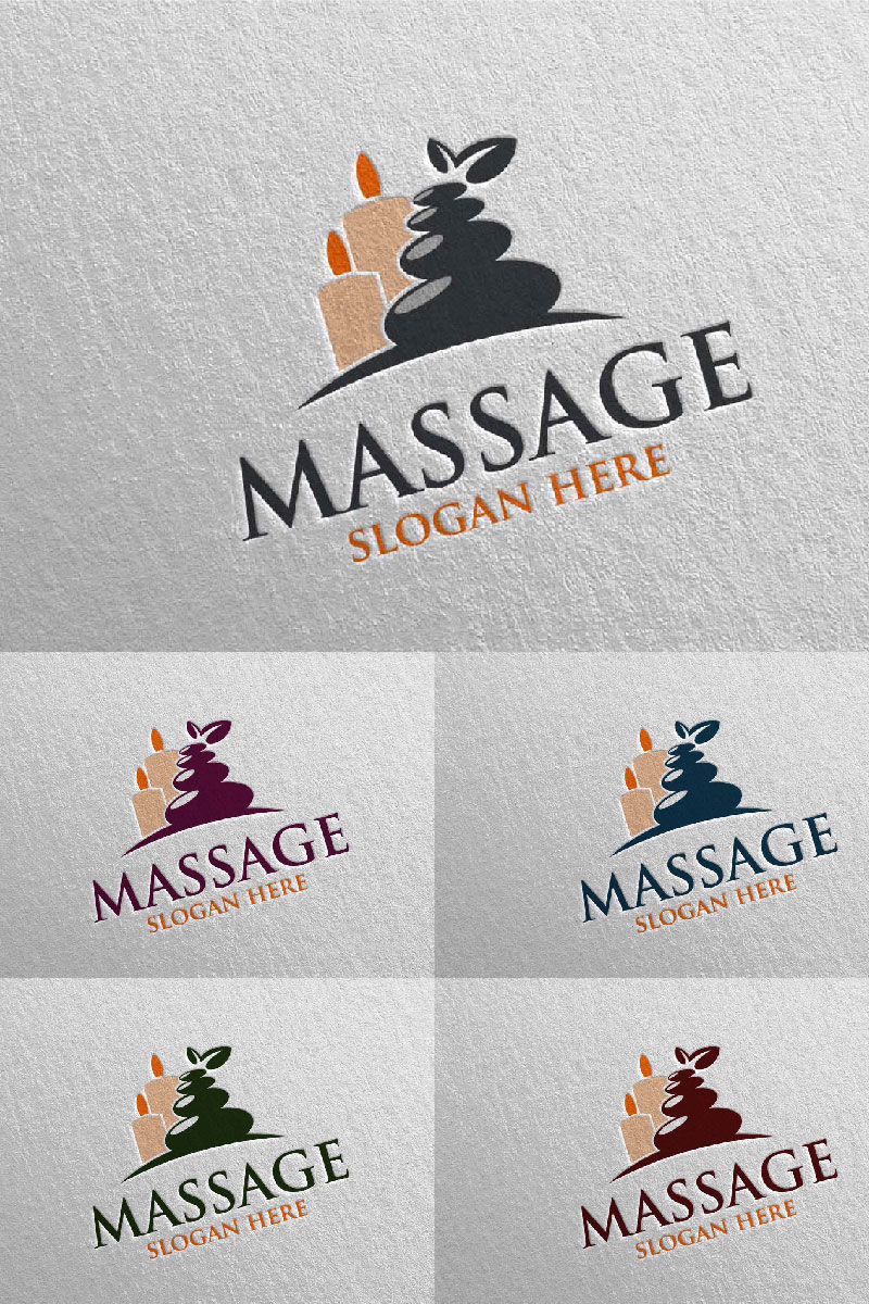Massage Design 7 Logo Template