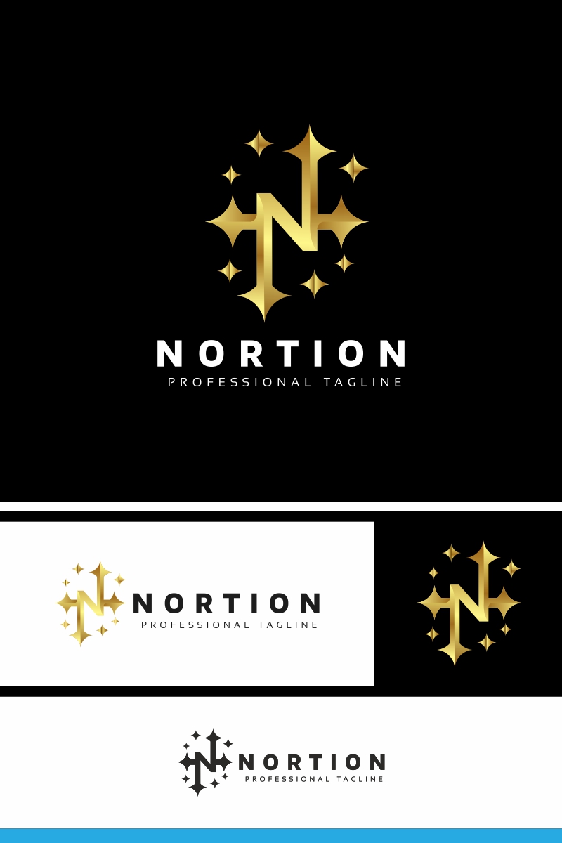 Nortion N Letter Logo Template