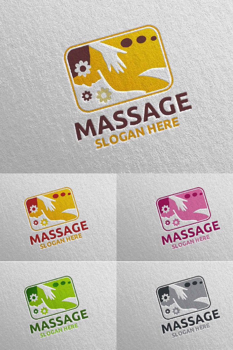 Massage Design 3 Logo Template