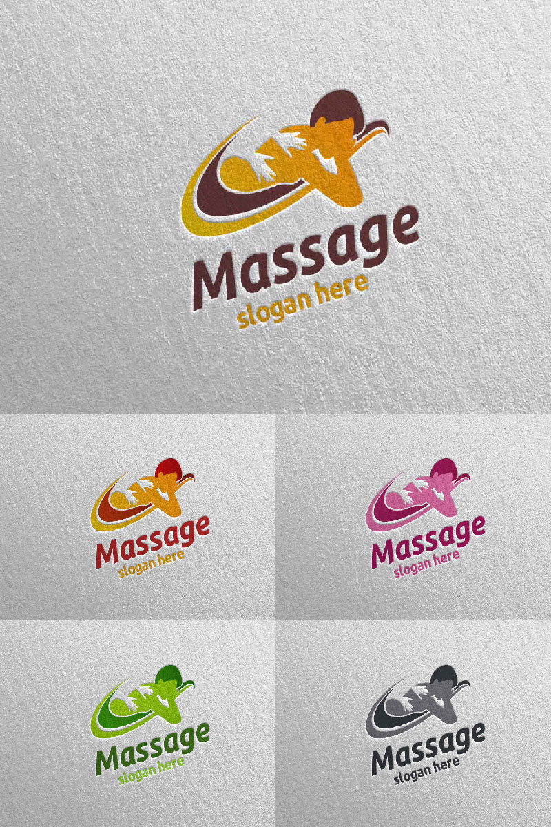 Massage Design 2 Logo Template